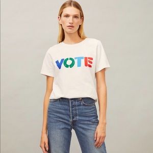 NWNT Burch Vote T-Shirt Short Sleeve 100% Cotton - Size Medium - Limited Edition